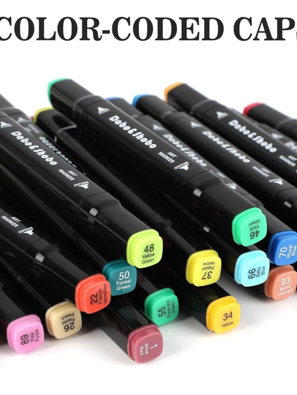 24 Colors Drawing Markers, Dual Tip Art Markers, Coloring Marker For Adult Sketc - Picture 6 of 8